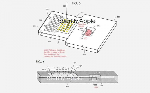 Apple запатентовала светящиеся в темноте кабели для iPhone