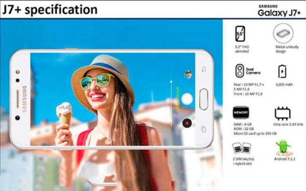 Познакомьтесь с Galaxy J7+, вторым телефоном Samsung с двумя камерами