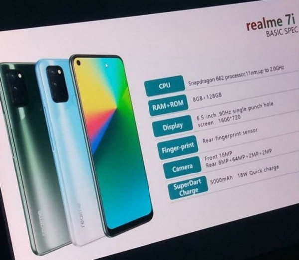 Третий смартфон серии Realme 7 скоро покажут
