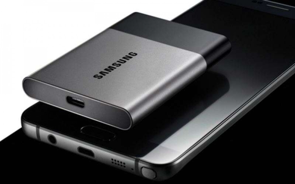 Портативный твердотельный накопитель Samsung SSD T3 с емкостью до 2 Тб
