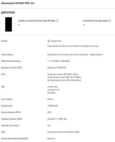 Раскрыты детали Xiaomi Black Shark 4 Pro