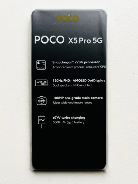 POCO X5 Pro: характеристики, дизайн и фото коробки