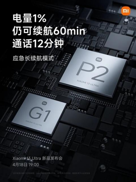 Xiaomi 13 Ultra может проработать 60 минут на одном проценте заряда аккумулятора