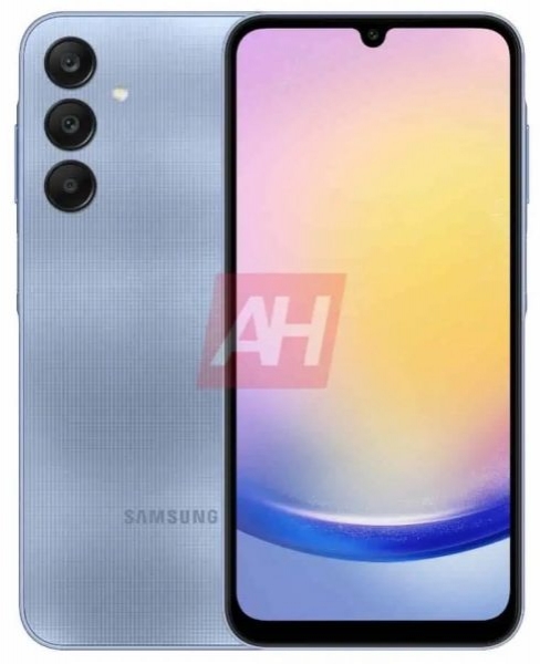 Пресс-фото Samsung Galaxy A25 с четырьмя расцветками