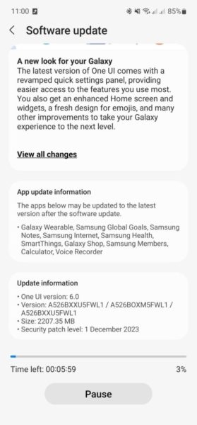 Хитовый середняк Samsung обновляется до Android 14 с One UI 6