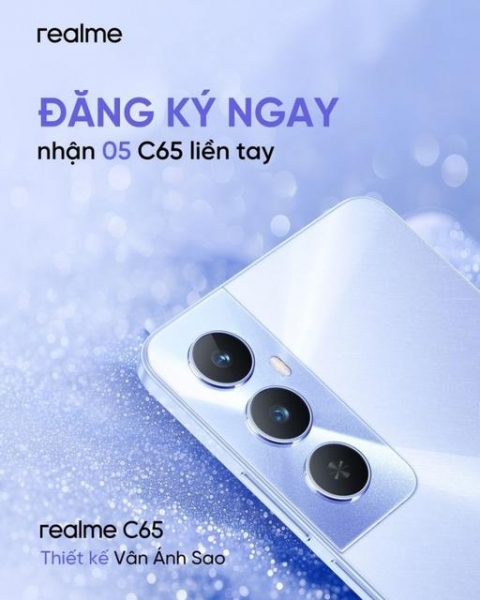 Realme готовит выпустить Realme C65 с дизайном Galaxy S22